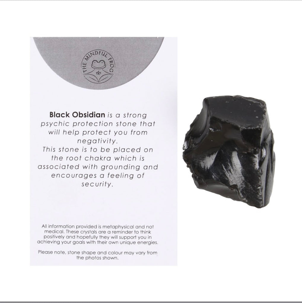BLACK OBSIDIAN HEALING ROUGH CRYSTAL