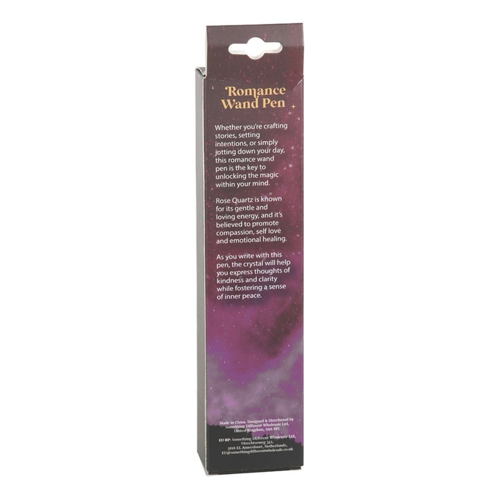 ROMANCE ROSE QUARTZ CRYSTAL WAND PEN