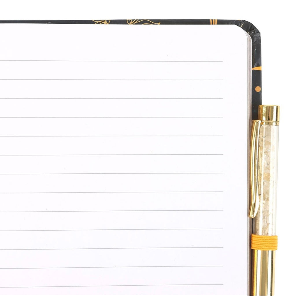 LEAVE A LITTLE SPARKLE A5 NOTEBOOK WITH CITRINE PEN