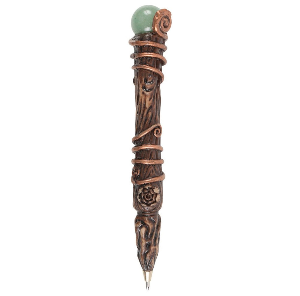 ABUNDANCE GREEN AVENTURINE CRYSTAL WAND PEN