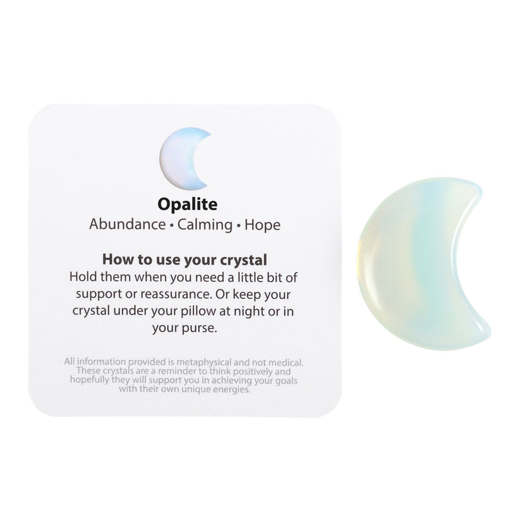 Stay Wild Moon Child Opalite Crystal Moon