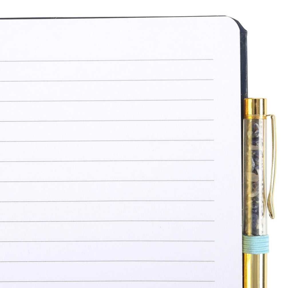 ALL SEEING EYE A5 NOTEBOOK WITH CRYSTAL CHIP PEN